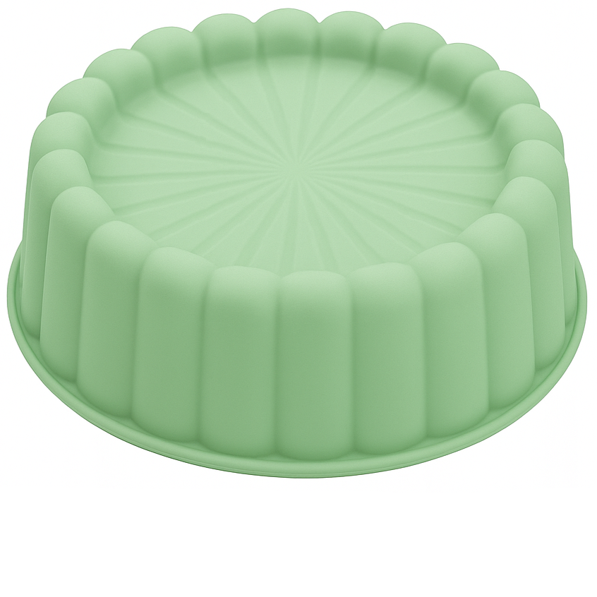 Forma din silicon pentru prajituri, Zola, reutilizabila, diametru 20 cm, verde Forma din silicon pentru prajituri, Zola, reutilizabila, diametru 20 cm, verde